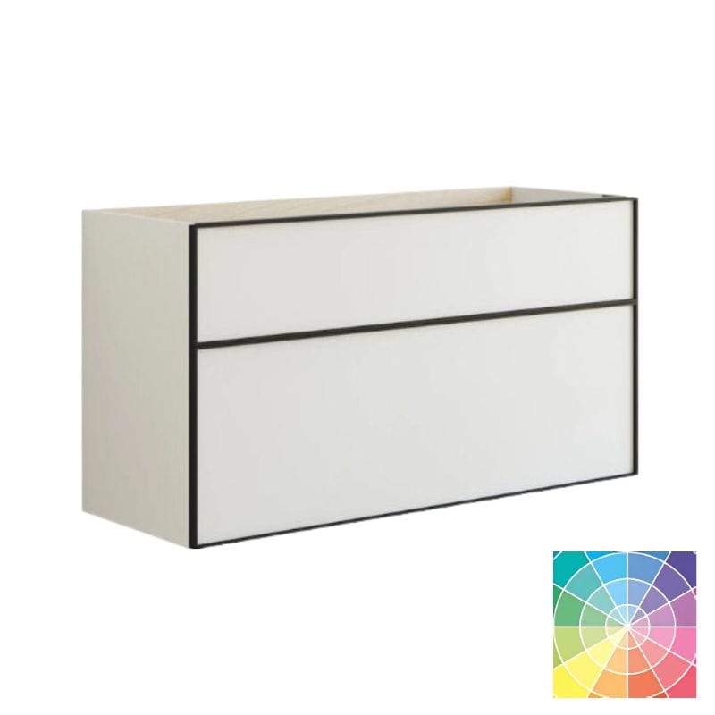 Dansani Inzo Alu-ramme svart Servantskap med ekstra stor underskuff NCS farge / 100cm Dansani Servantskap DA-U26-8099