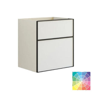 Dansani Inzo Alu-ramme svart Servantskap med ekstra stor underskuff