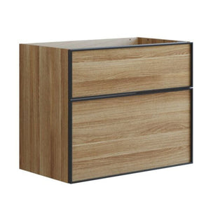 Dansani Inzo Alu-ramme svart Servantskap med ekstra stor underskuff