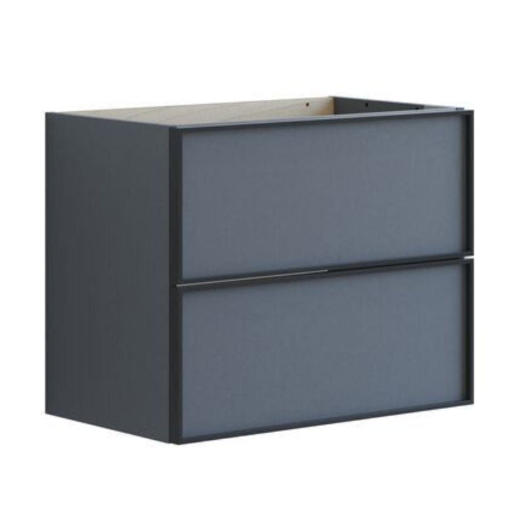 Dansani Inzo Alu-ramme Svart Servantskap Slim 2 Skuff