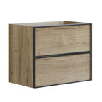 Dansani Inzo Alu-ramme Svart Servantskap Slim 2 Skuff