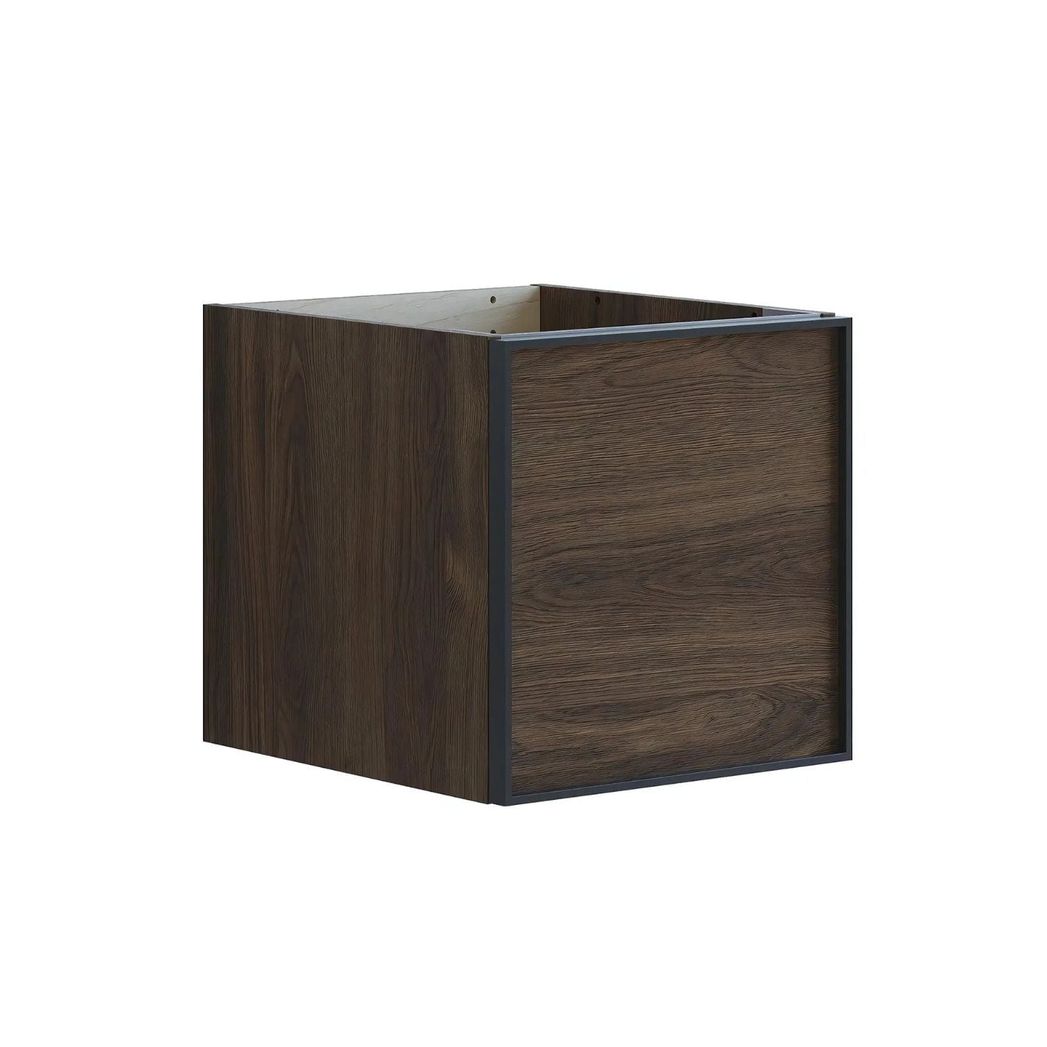 Dansani Inzo Alu-ramme svart Underskap 1 skuff B40xH40xD44cm Brun eik Dansani Sideskap bad DA-U51-8052