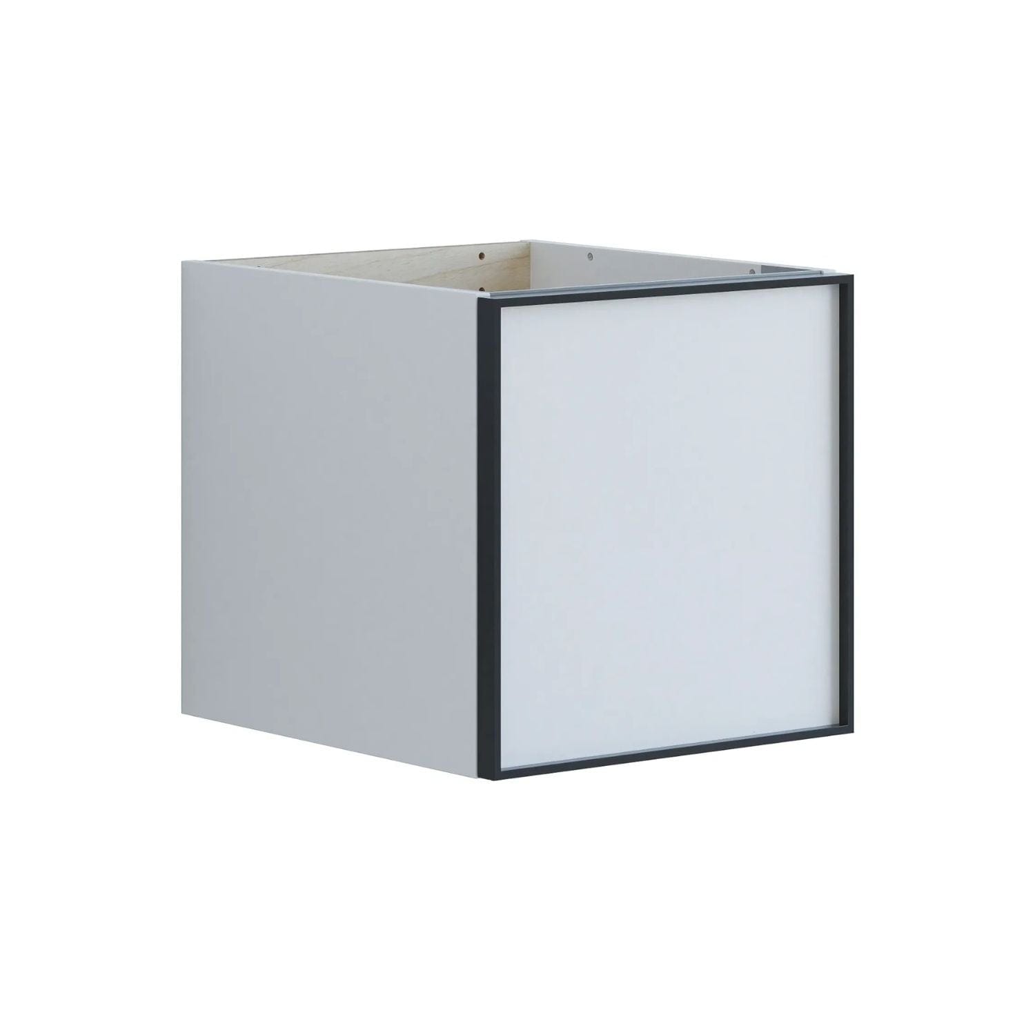 Dansani Inzo Alu-ramme svart Underskap 1 skuff B40xH40xD44cm Hvit matt Dansani Sideskap bad DA-U51-8010