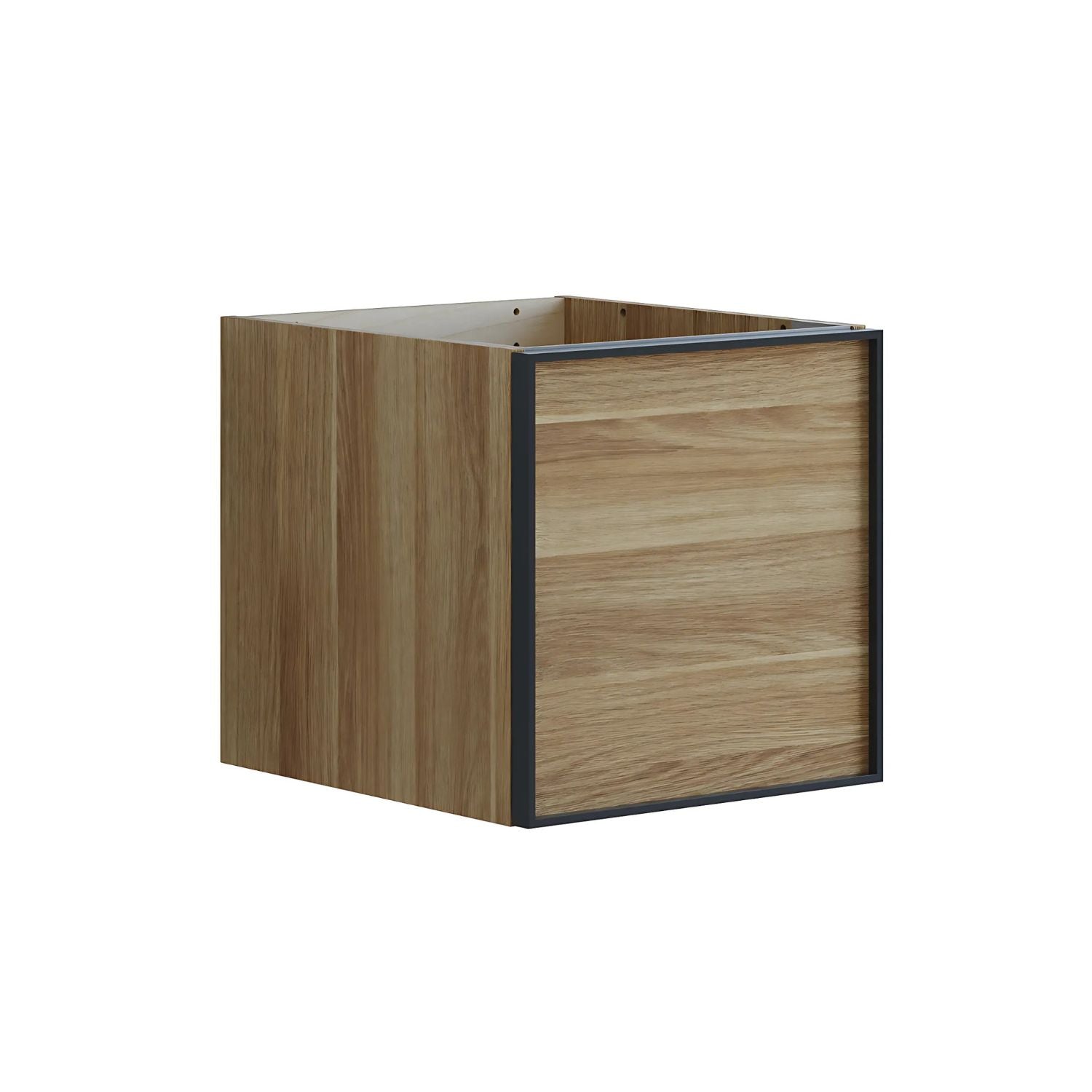 Dansani Inzo Alu-ramme svart Underskap 1 skuff B40xH40xD44cm Varm eik Dansani Sideskap bad DA-U51-8055