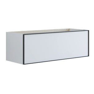 Dansani Inzo Alu-ramme svart Underskap 1 skuff B60-120xH40xD44cm