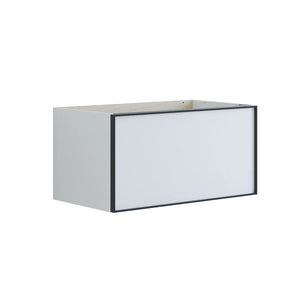 Dansani Inzo Alu-ramme svart Underskap 1 skuff B60-120xH40xD44cm