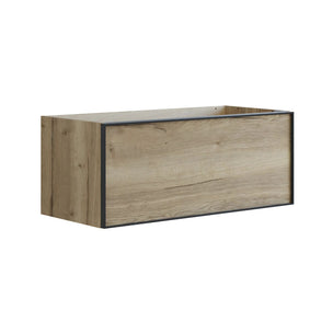 Dansani Inzo Alu-ramme svart Underskap 1 skuff B60-120xH40xD44cm