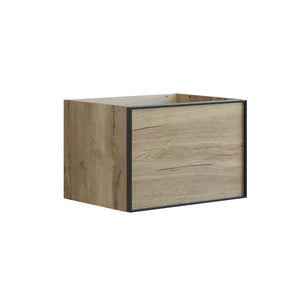 Dansani Inzo Alu-ramme svart Underskap 1 skuff B60-120xH40xD44cm