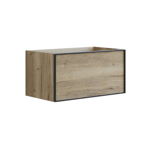 Dansani Inzo Alu-ramme svart Underskap 1 skuff B60-120xH40xD44cm