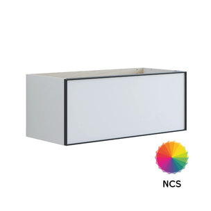 Dansani Inzo Alu-ramme svart Underskap 1 skuff B60-120xH40xD44cm