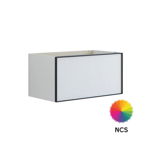 Dansani Inzo Alu-ramme svart Underskap 1 skuff B60-120xH40xD44cm