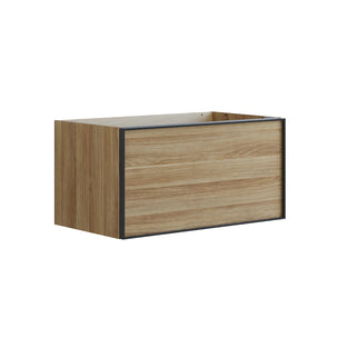 Dansani Inzo Alu-ramme svart Underskap 1 skuff B60-120xH40xD44cm