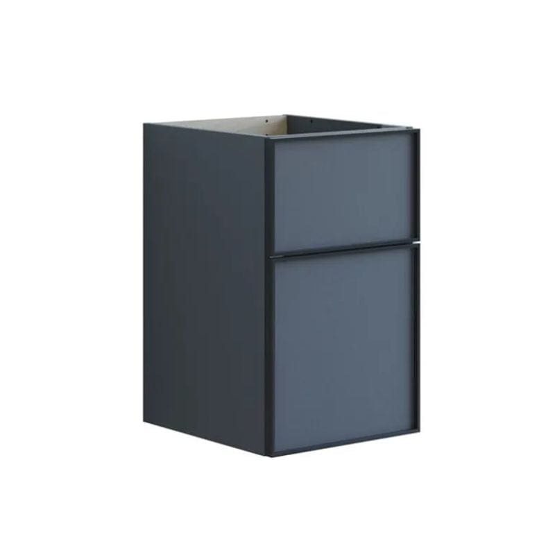 Dansani Inzo Alu-ramme svart Underskap 2 skuff B40xH48-64xD44cm Grå matt / 64cm Dansani Sideskap bad DA-U53-8003