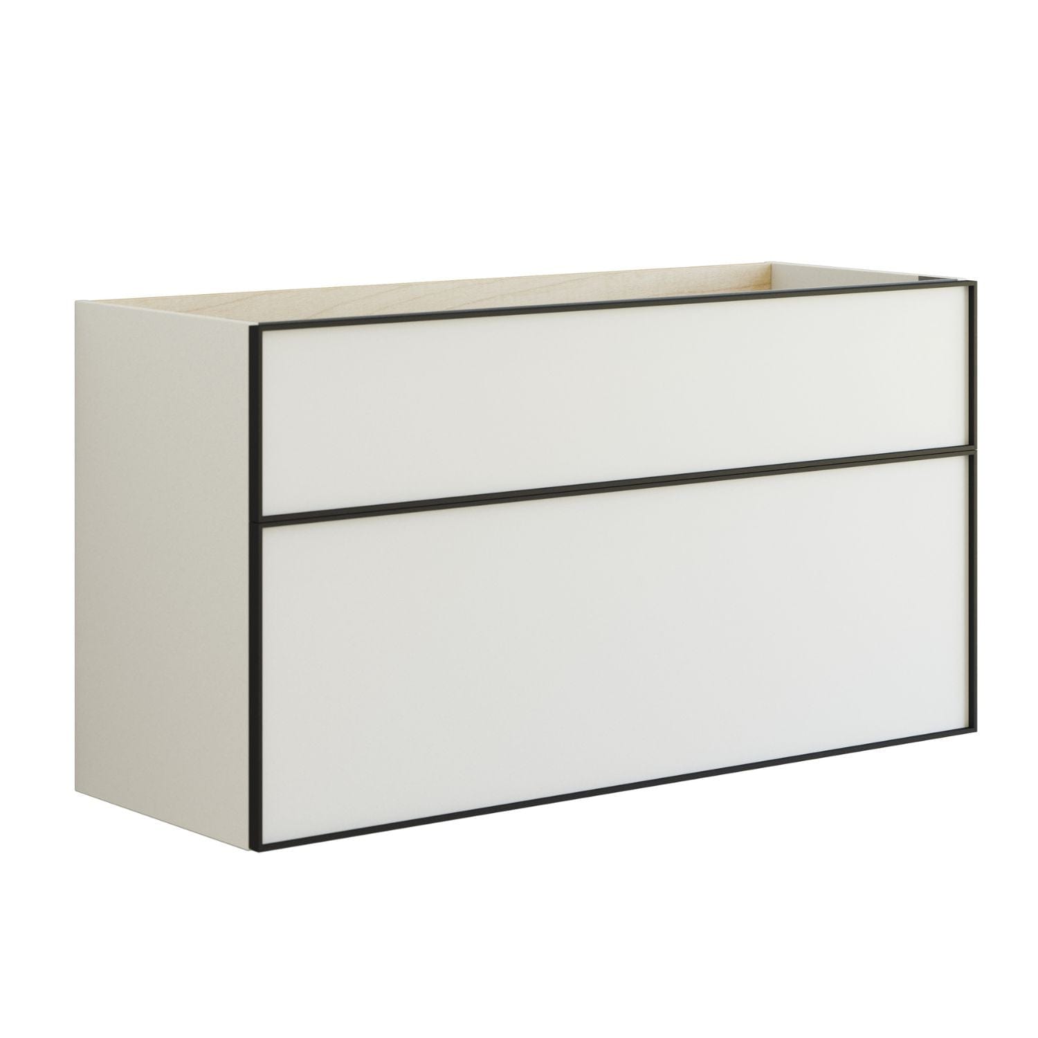 Dansani Inzo Alu-ramme svart Underskap 2 skuff Dansani Sideskap bad