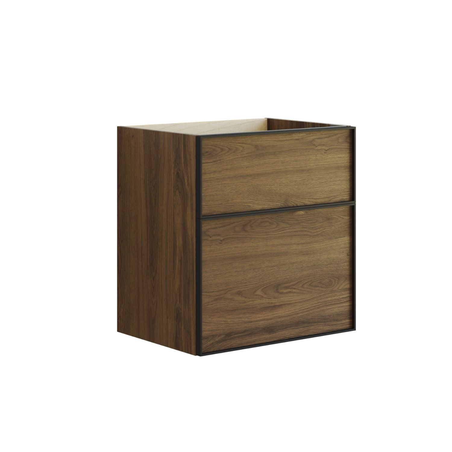 Dansani Inzo Alu-ramme svart Underskap 2 skuff Dansani Sideskap bad