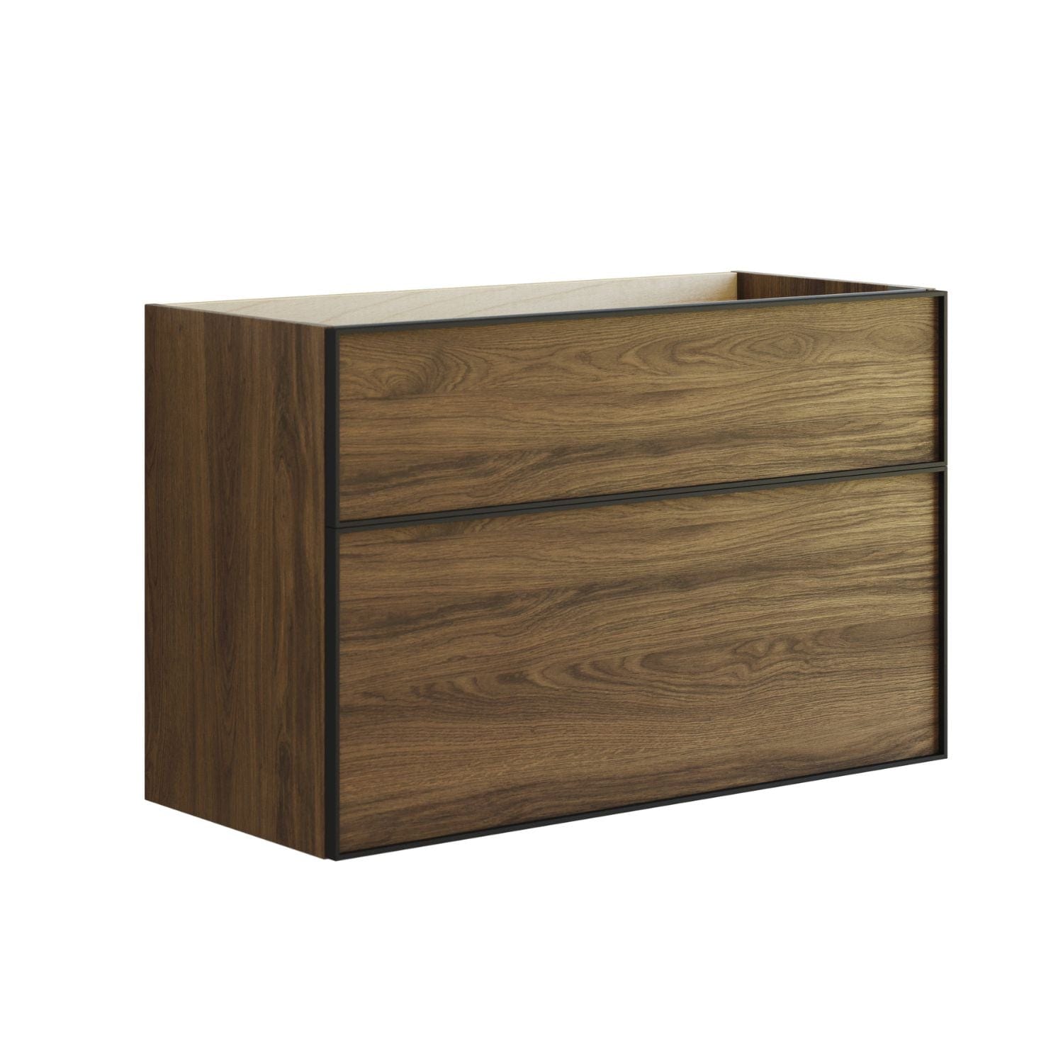 Dansani Inzo Alu-ramme svart Underskap 2 skuff Dansani Sideskap bad