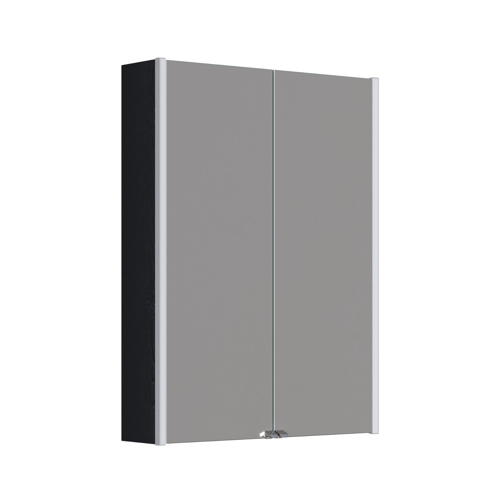 Dansani Inzo Ambi speilskap 2 dører Svart eik / 60cm Dansani Speilskap DA-S896-150