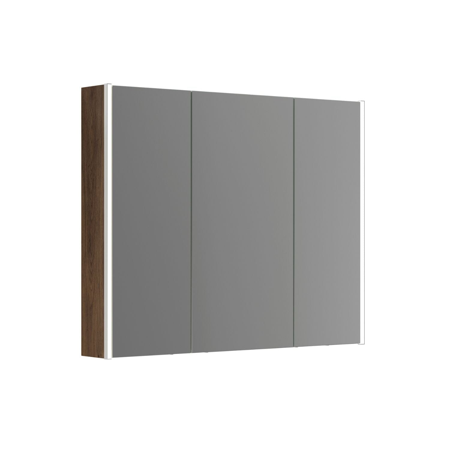 Dansani Inzo Ambi speilskap 3 dører B100-120xH80xD15 Brun eik / 100cm Dansani Speilskap DA-S591-152