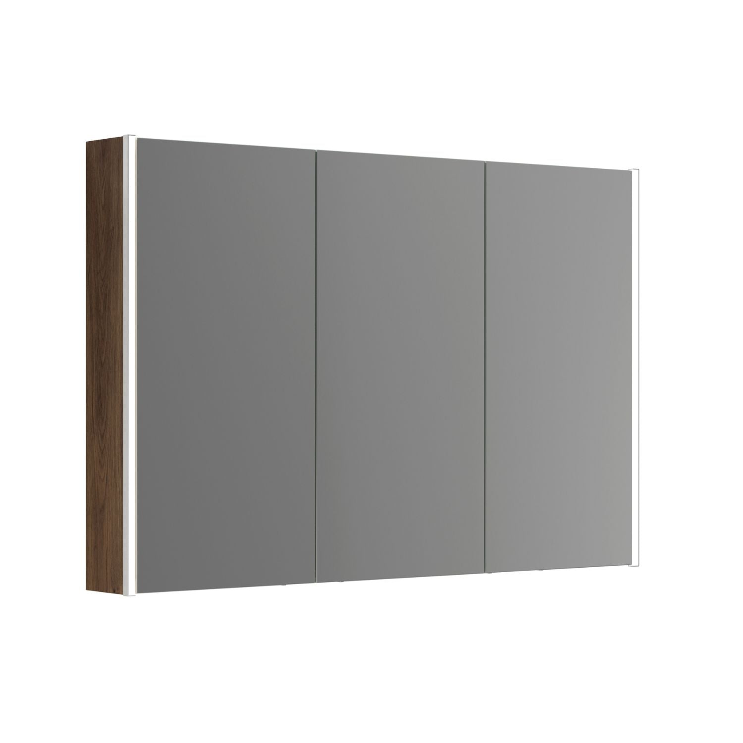 Dansani Inzo Ambi speilskap 3 dører B100-120xH80xD15 Brun eik / 120cm Dansani Speilskap DA-S593-152