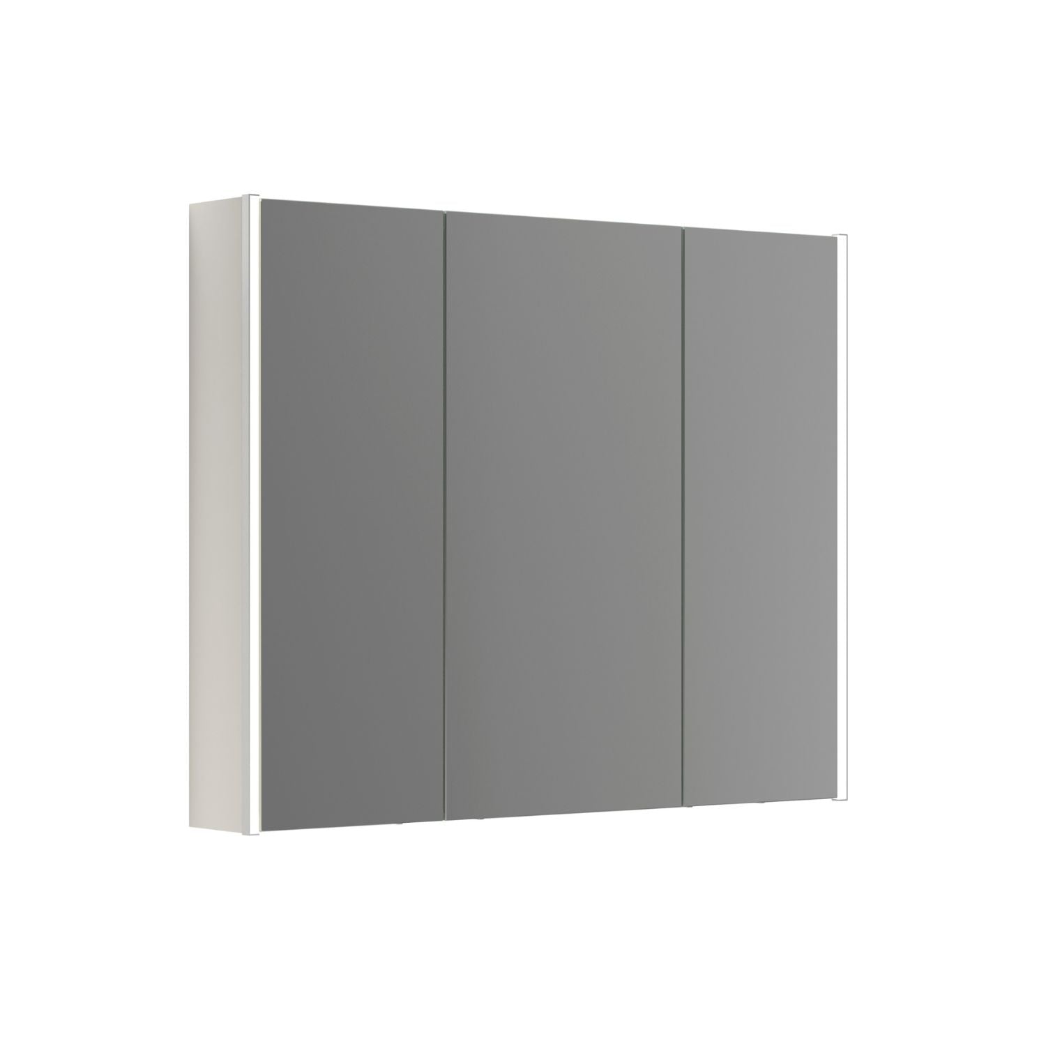 Dansani Inzo Ambi speilskap 3 dører B100-120xH80xD15 Hvit matt / 100cm Dansani Speilskap DA-S591-110