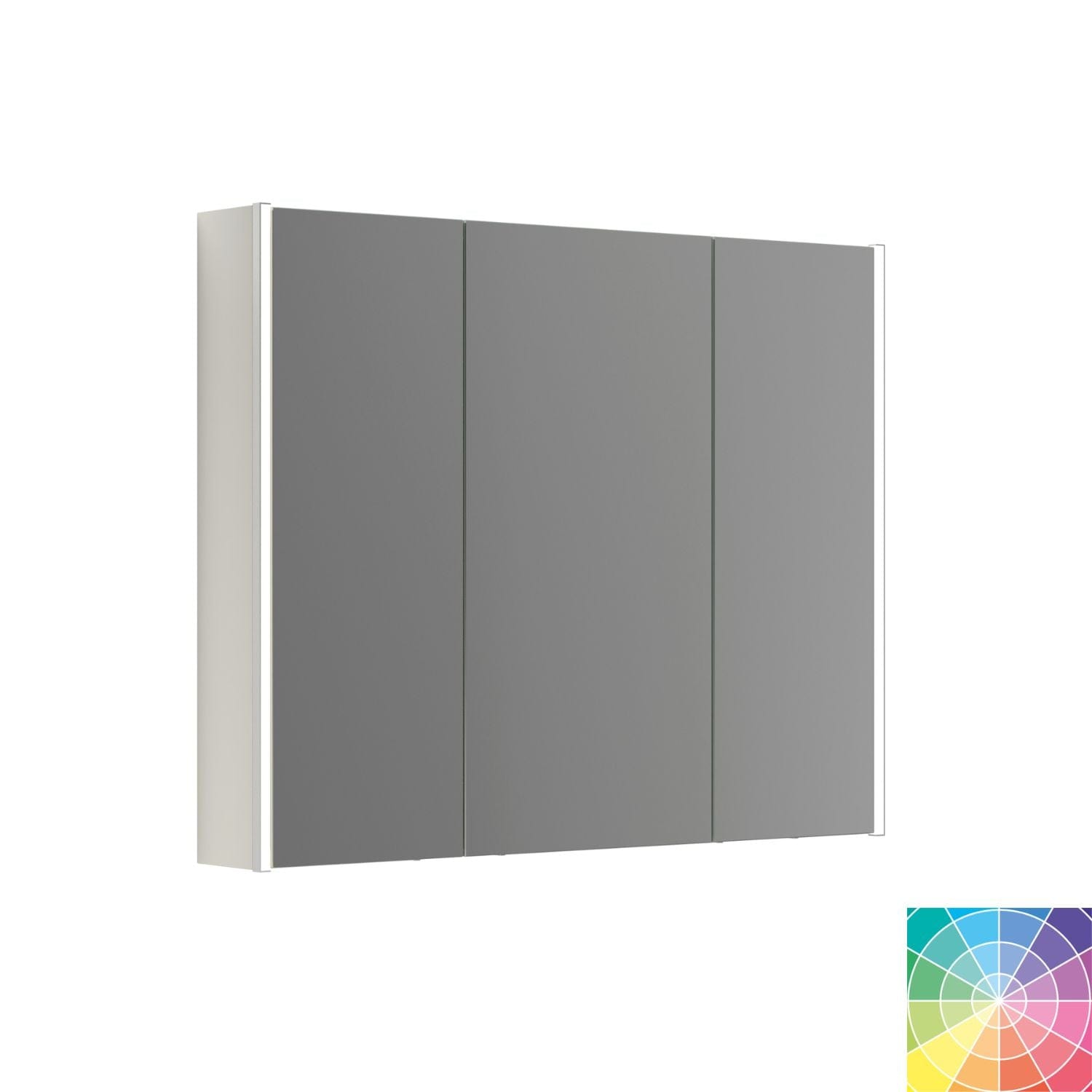 Dansani Inzo Ambi speilskap 3 dører B100-120xH80xD15 NCS farge / 100cm Dansani Speilskap DA-S591-199