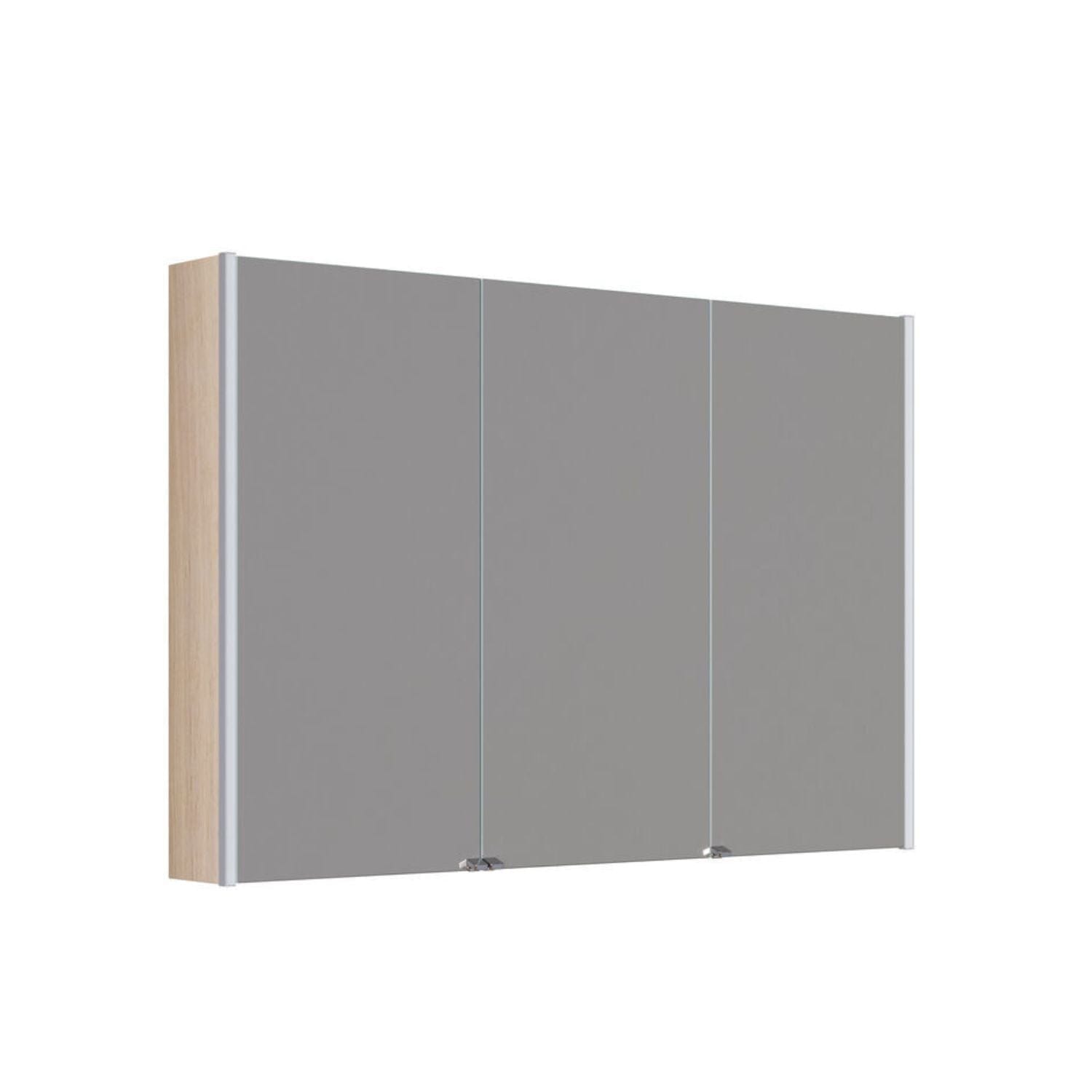 Dansani Inzo Ambi speilskap 3 dører Lys eik / 120cm Dansani Speilskap DA-S893-178