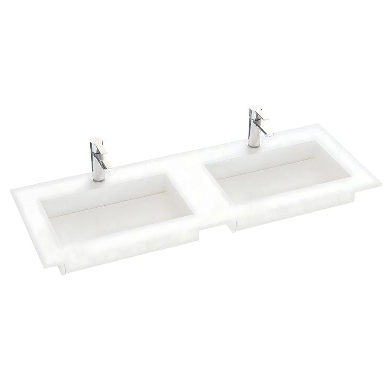 Dansani Inzo Angular Servant mål D45,50cm Blanco Zeus / 200-219cm dobbel Dansani Møbelservant DA-338820511