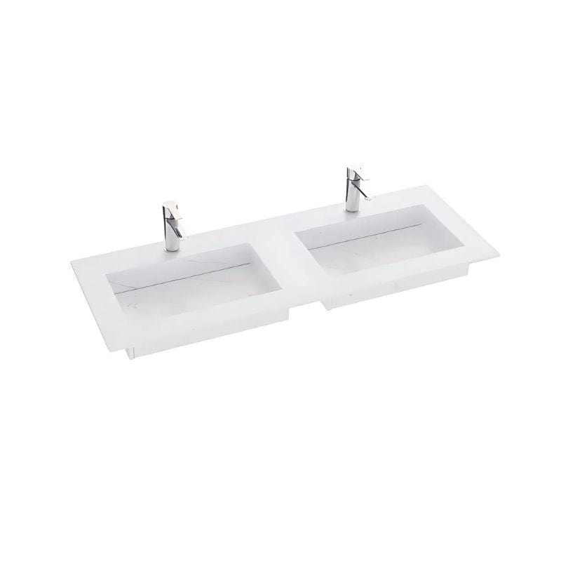 Dansani Inzo Angular Servant mål D45,50cm Eternal Statuario / 120-139cm dobbel Dansani Møbelservant DA-338812512