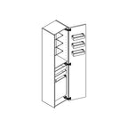 Dansani Inzo Classic Glatt Høyskap Slim 1 dør