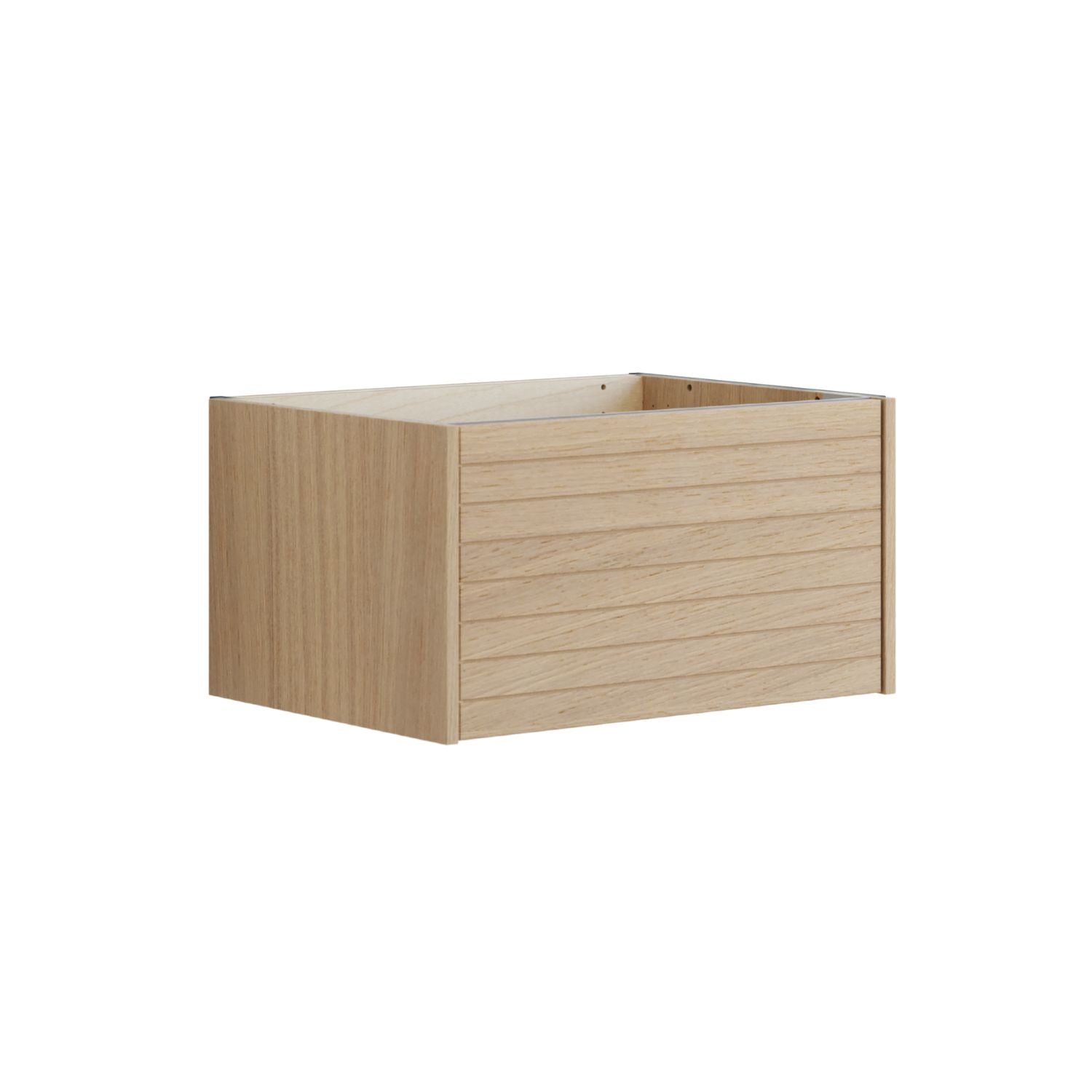 Dansani Inzo Classic Lamel Skap 1 skuff B60-120xH32xD44cm Lys eik / 60cm Dansani Sideskap bad DA-T11-6078