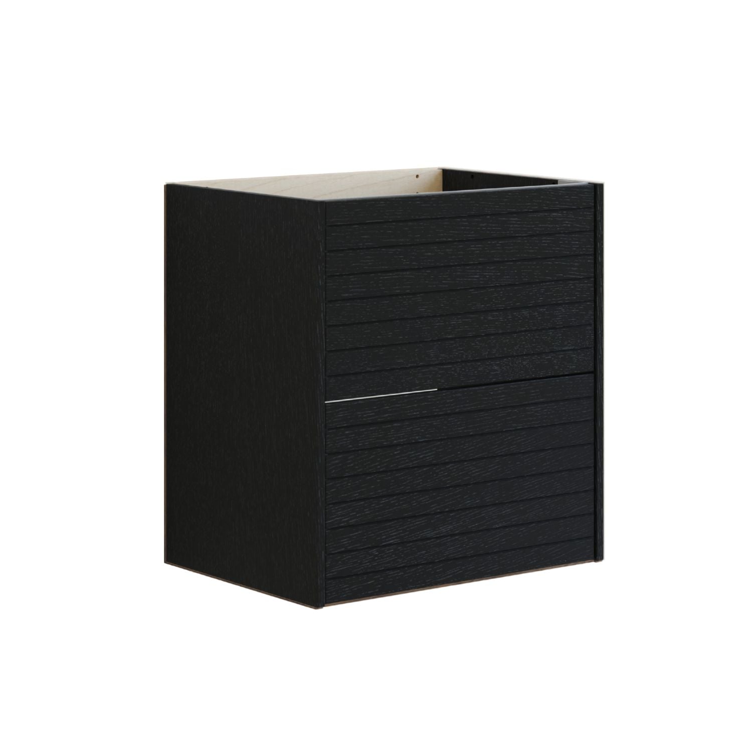 Dansani Inzo Classic Lamel Skap 2 skuff B60-120xH64xD44cm Eik noir / 60cm Dansani Sideskap bad DA-T15-6044