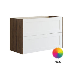 Dansani Inzo Classic Ramme Servantskap 2 skuff B60-120xH64xD44cm