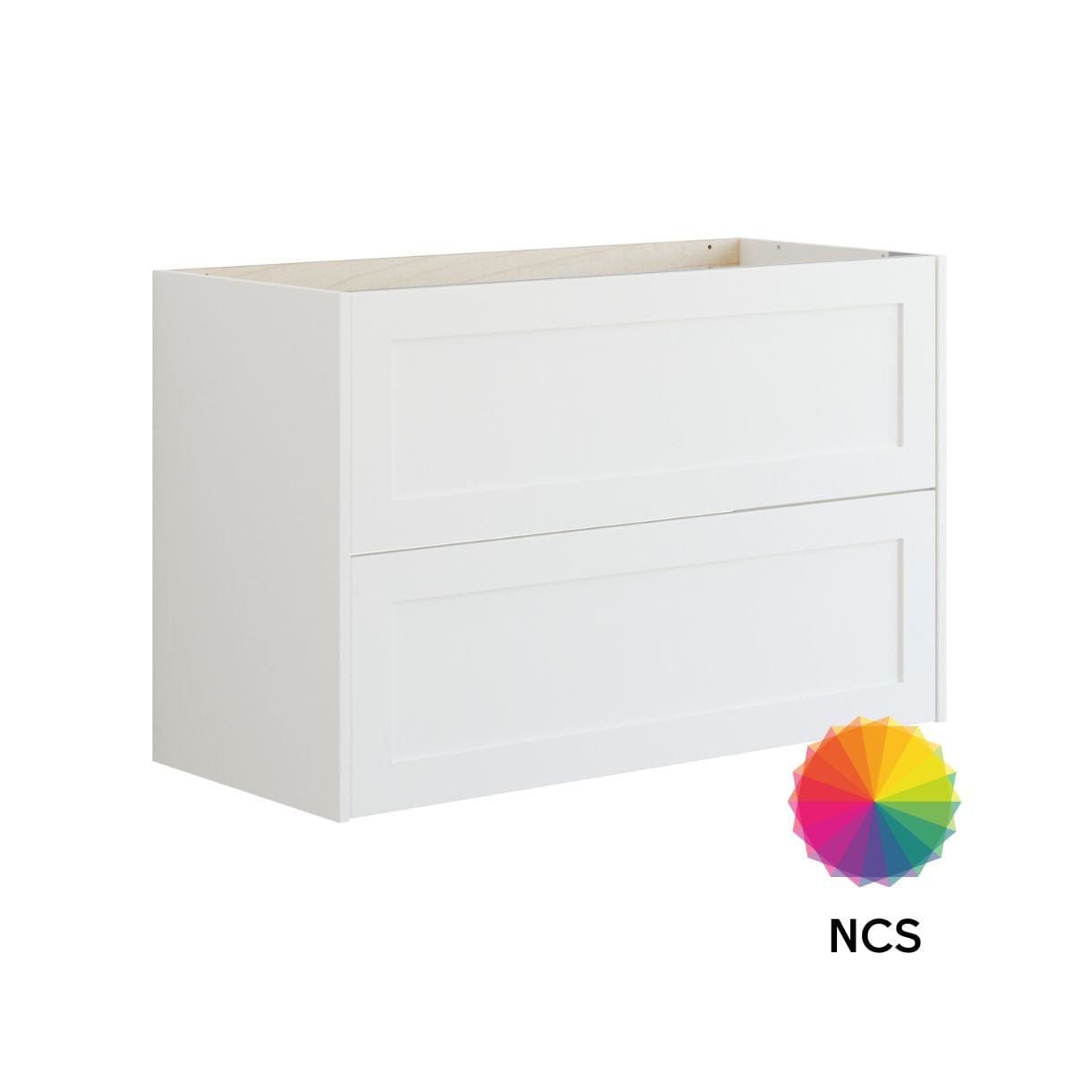 Dansani Inzo Classic Ramme Servantskap 2 skuff B60-120xH64xD44cm Hvit matt/NCS farge / 100cm Dansani Servantskap DA-T08-3091