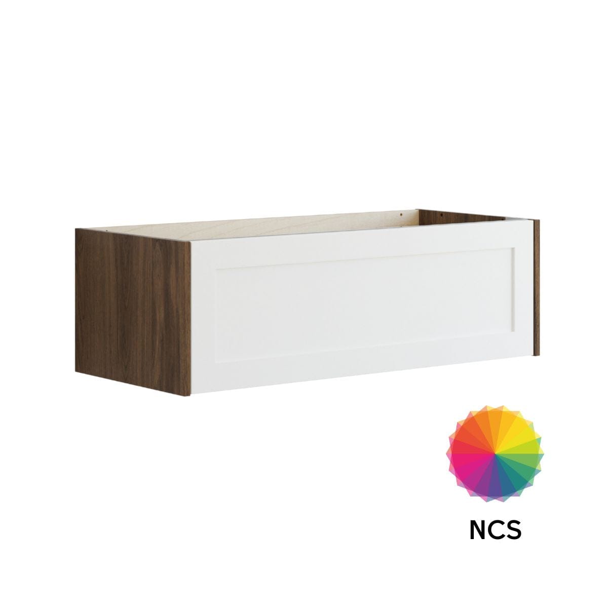 Dansani Inzo Classic Ramme Skap 1 skuff B60-120xH32xD44cm Brun eik/NCS farge / 100cm Dansani Sideskap bad DA-T13-3093