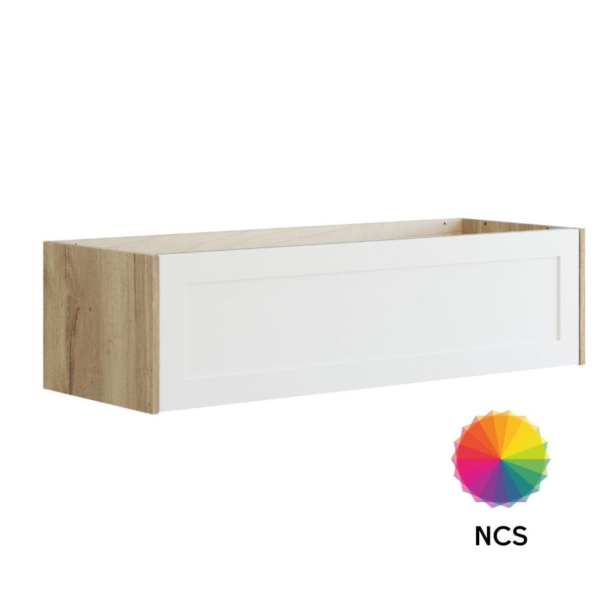 Dansani Inzo Classic Ramme Skap 1 skuff B60-120xH32xD44cm Natur eik/NCS farge / 120cm Dansani Sideskap bad DA-T14-3092