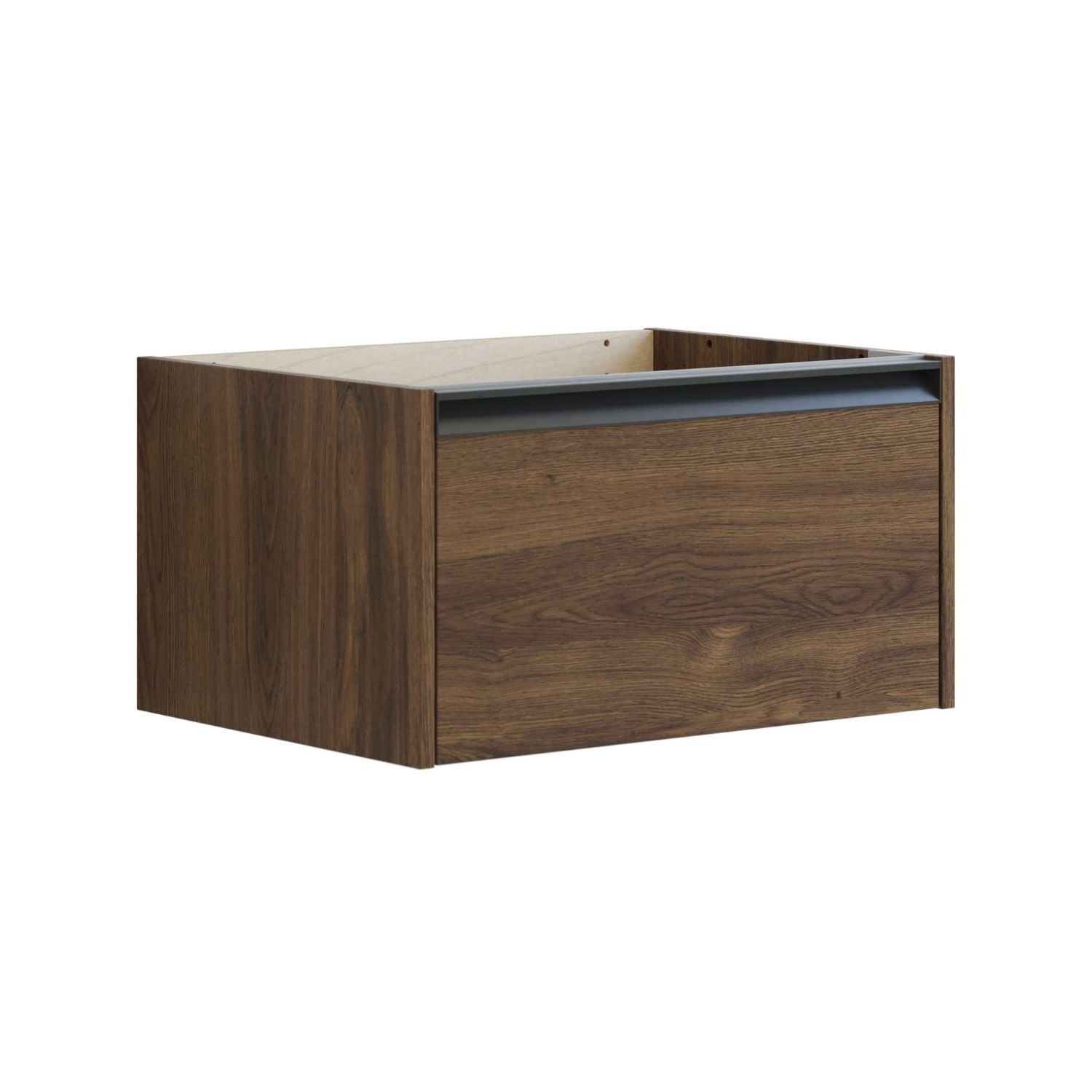 Dansani Inzo Classic Skap med Integrert Grep 1 skuff Brun eik / 60cm Dansani Sideskap bad DA-T11-7052