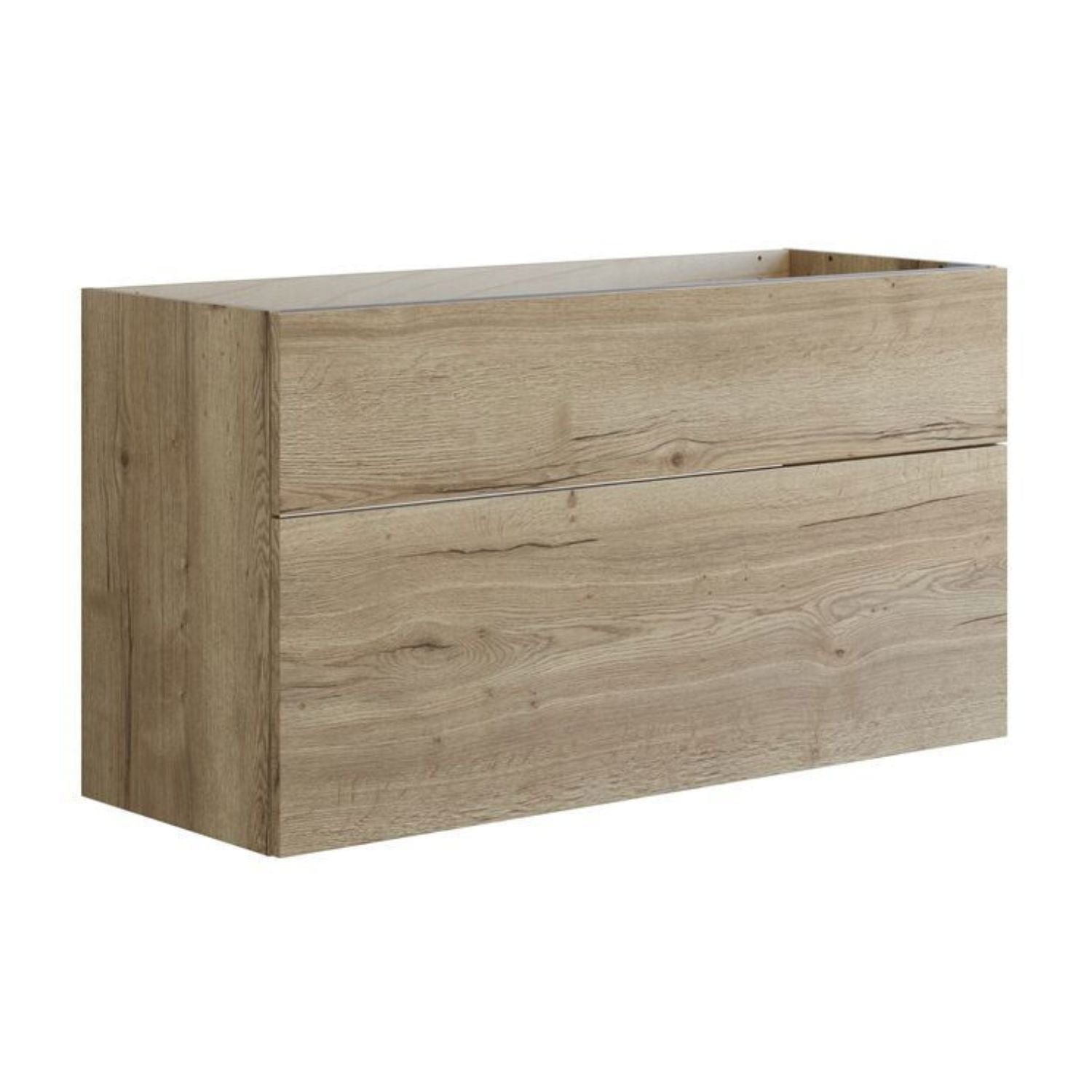 Dansani Inzo Glatt Servantskap 2 skuff ekstra høy underskuff Natur eik / 120cm Dansani Servantskap DA-U27-1049