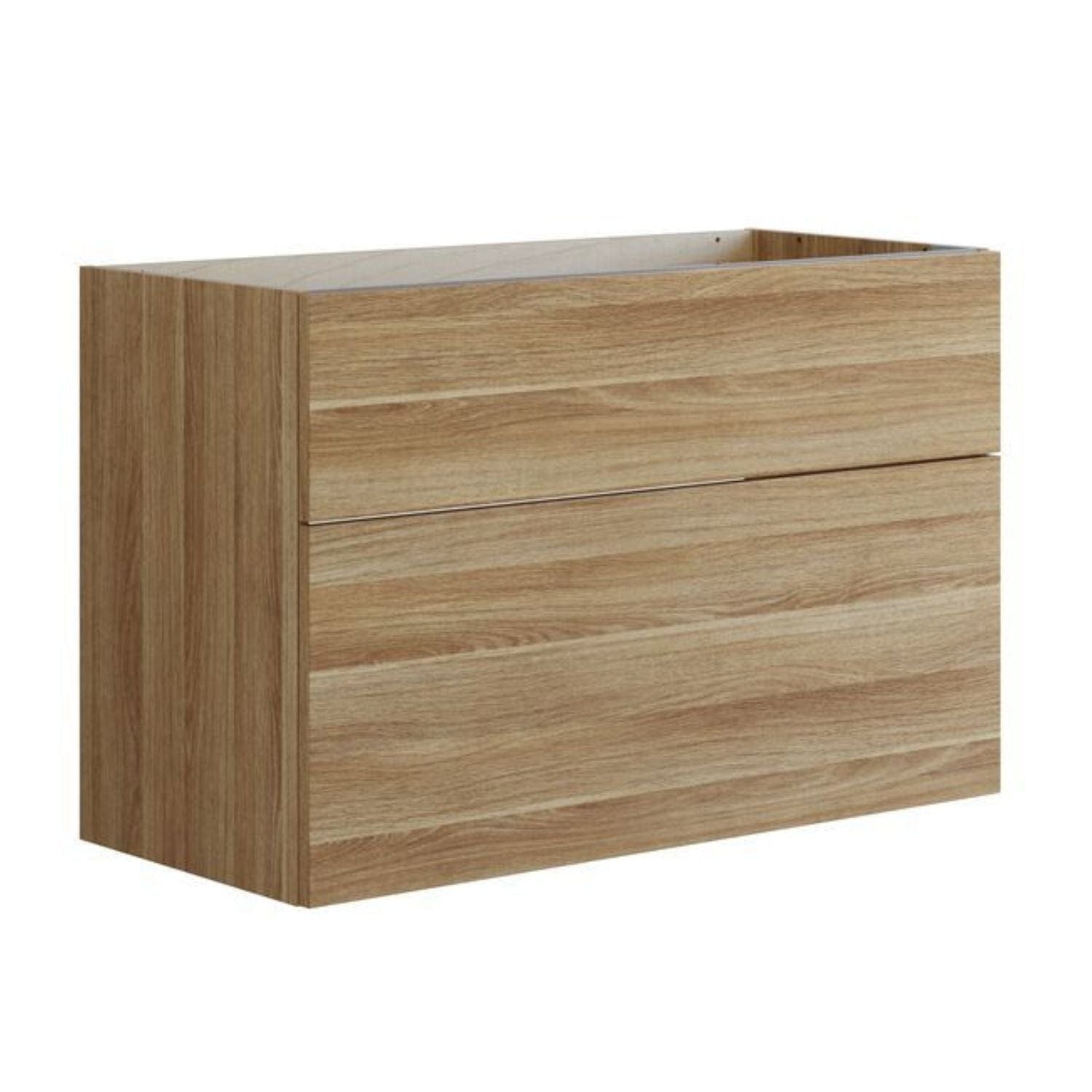 Dansani Inzo Glatt Servantskap 2 skuff ekstra høy underskuff Varm eik / 100cm Dansani Servantskap DA-U26-1055