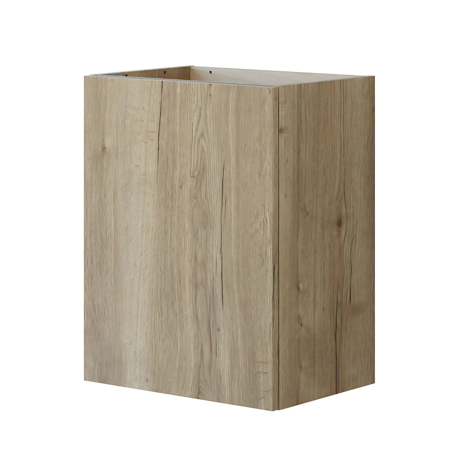 Dansani Inzo Glatt Servantskap Slim 1 Dør B50xH64xD35cm Natur eik / Venstre hengslet Dansani Servantskap DA-U03-1249