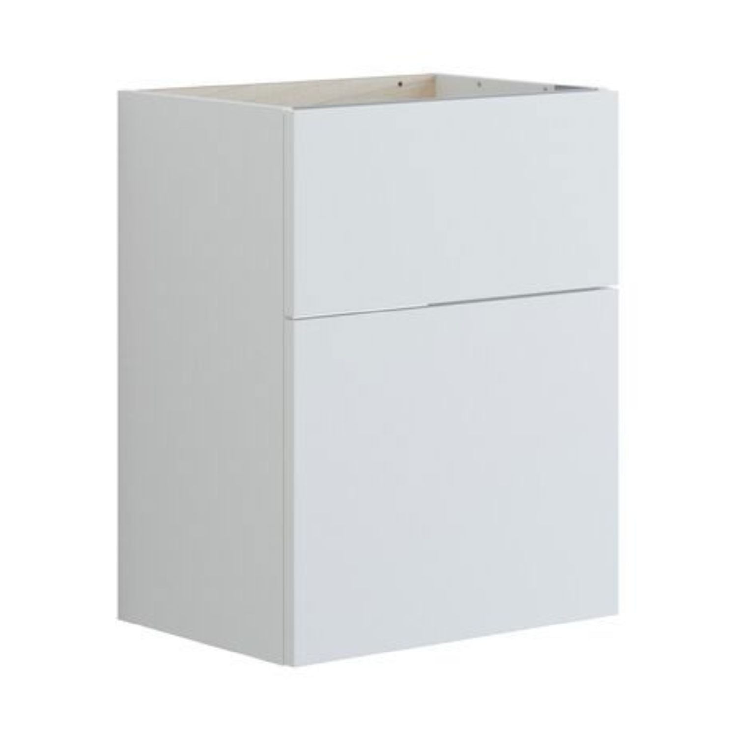 Dansani Inzo Glatt Servantskap Slim 2 skuff ekstra høy underskuff Hvit matt / 50cm Dansani Servantskap DA-U09-1010