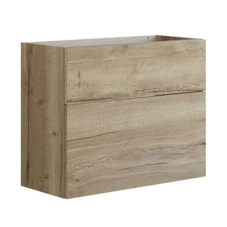 Dansani Inzo Glatt Servantskap Slim 2 skuff - ekstra høy underskuff Natur eik / 80cm Dansani Servantskap DA-U11-1049