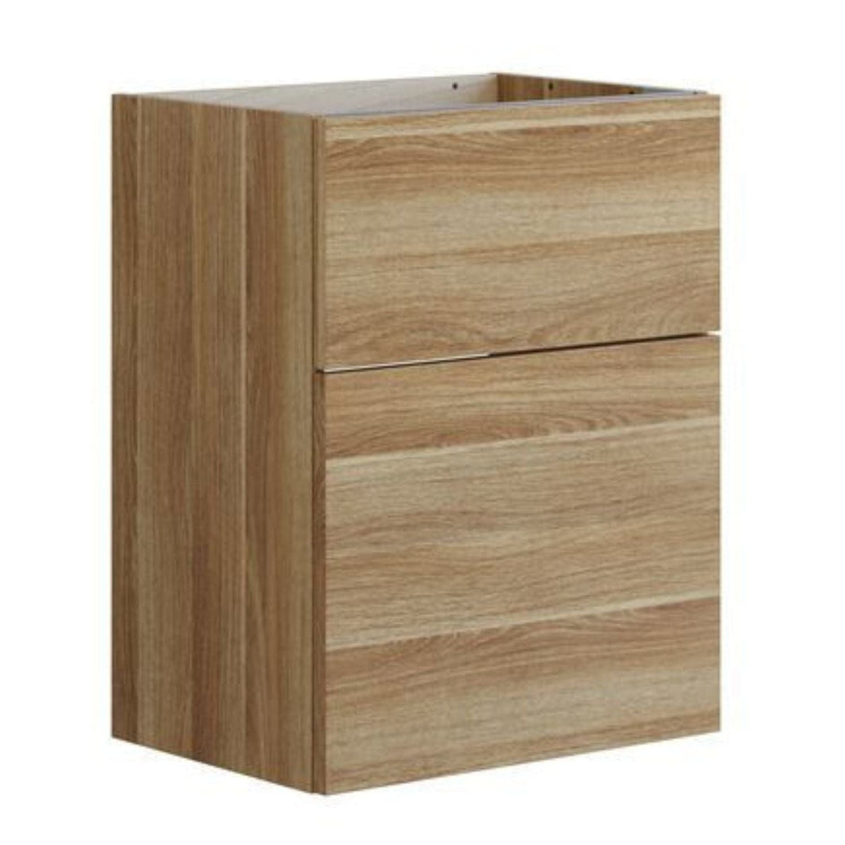 Dansani Inzo Glatt Servantskap Slim 2 skuff - ekstra høy underskuff Varm eik / 50cm Dansani Servantskap DA-U09-1055