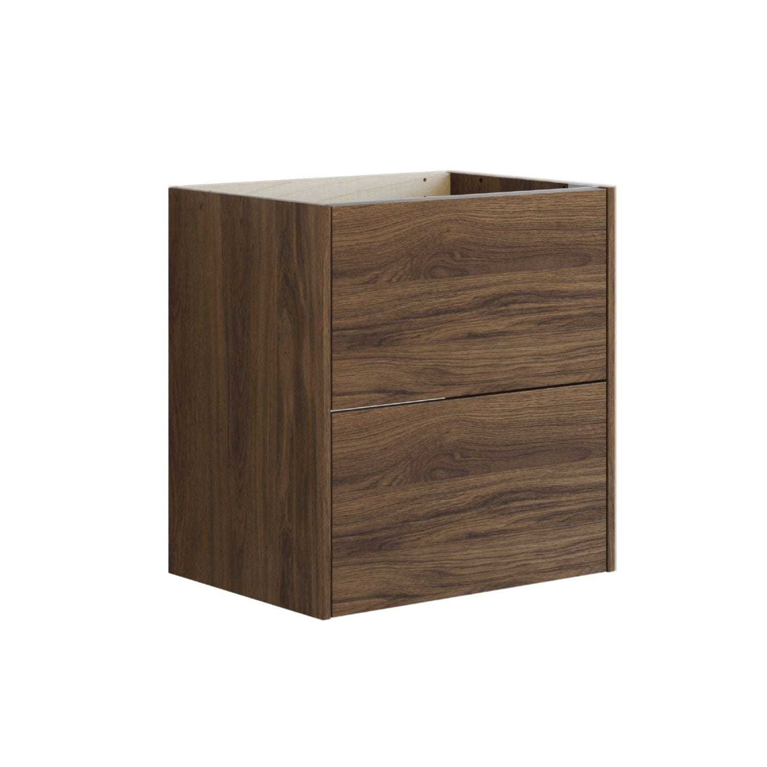 Dansani Inzo Glatt Skap 2 skuff B60-120xH64xD44cm Brun eik / 60cm Dansani Sideskap bad DA-T15-1052