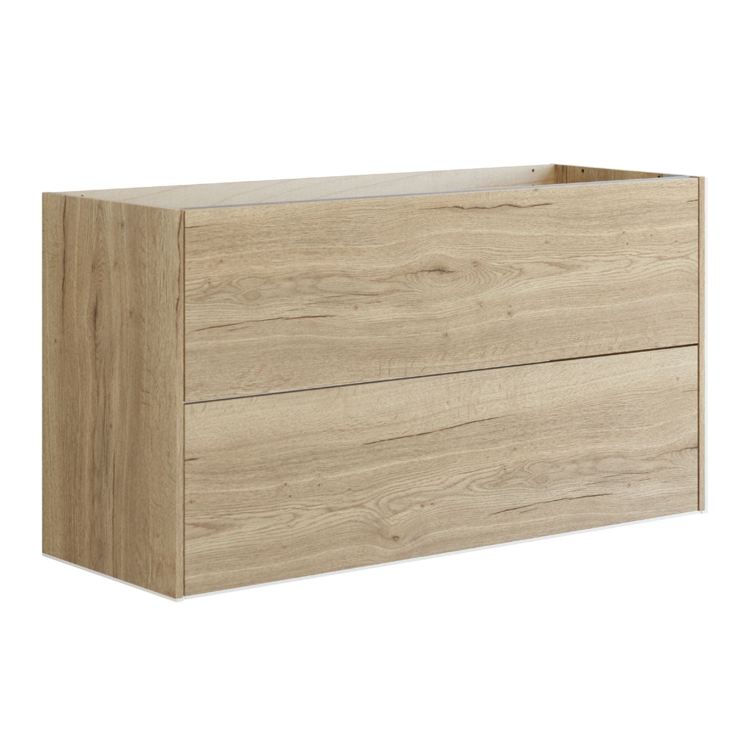 Dansani Inzo Glatt Skap 2 skuff B60-120xH64xD44cm Natur eik / 120cm Dansani Sideskap bad DA-T18-1049