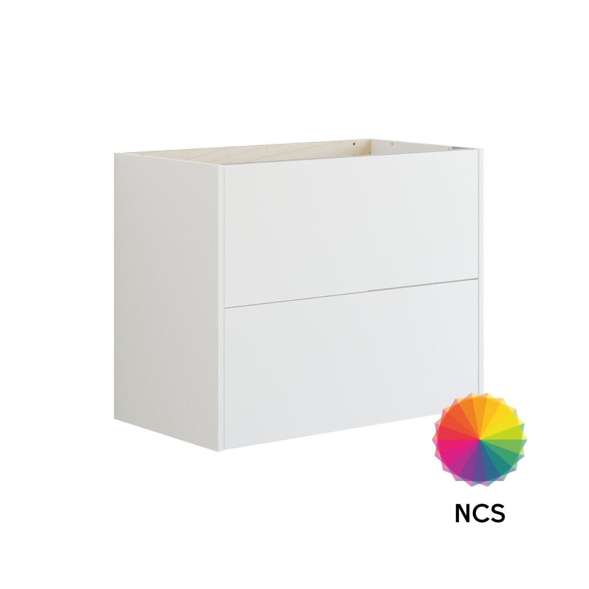 Dansani Inzo Glatt Skap 2 skuff B60-120xH64xD44cm NCS farge / 80cm Dansani Sideskap bad DA-T16-1099