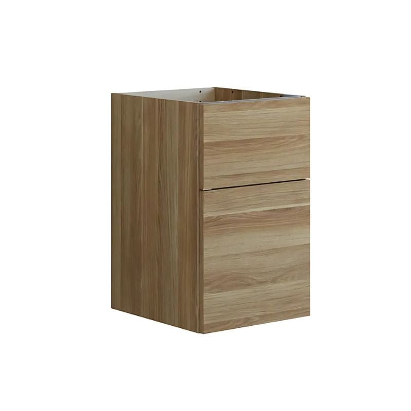 Dansani Inzo Glatt Underskap 2 skuff B40xH64xD44cm Varm eik Dansani Sideskap bad DA-U53-1055