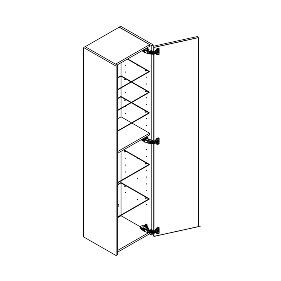 Dansani Inzo Integrert Høyskap 2 dør B40xH176xD35cm Dansani Høyskap bad