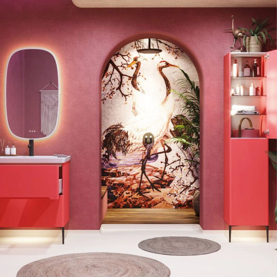 Dansani Inzo Integrert Høyskap 2 dør B40xH176xD35cm Dansani Høyskap bad