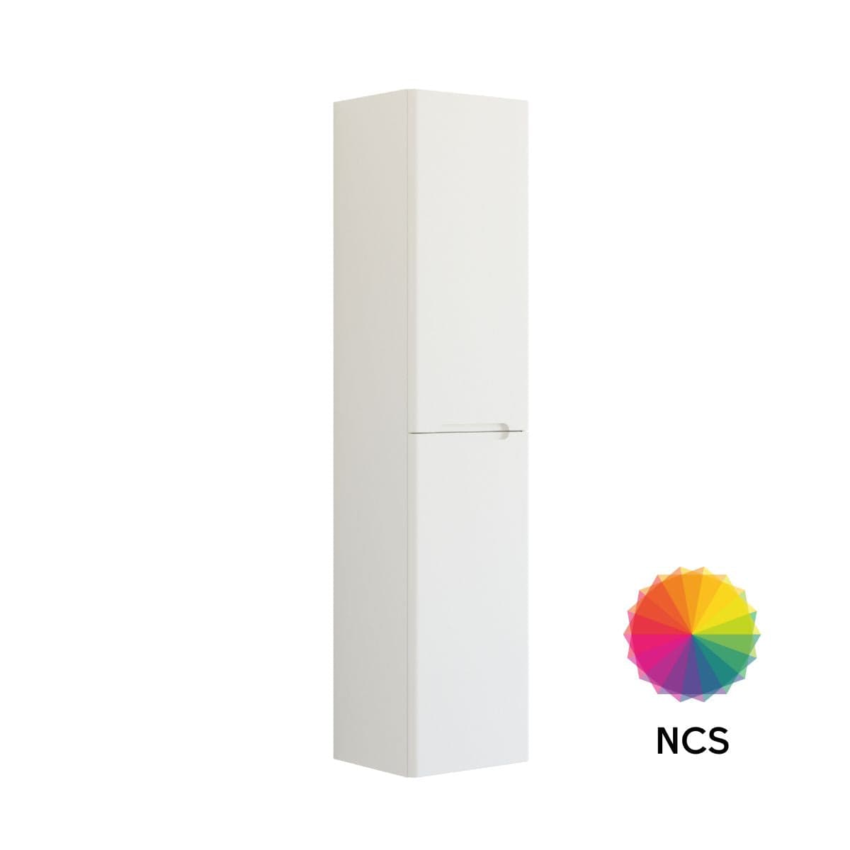 Dansani Inzo Integrert Høyskap 2 dør B40xH176xD35cm NCS farge / 40cm / Versjon B høyre hengslet Dansani Høyskap bad DA-R15-A199