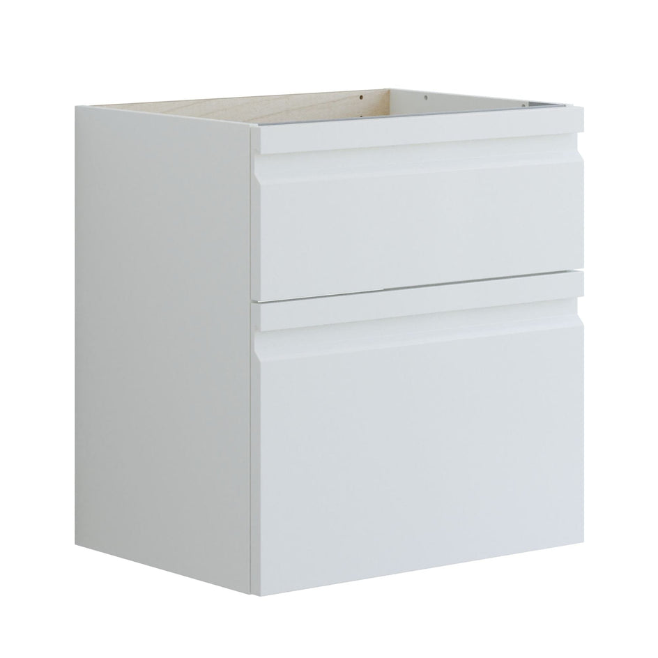 Dansani Inzo Integrert Servantskap 2 skuff ekstra høy underskuff Hvit matt lakk / 60cm Dansani Servantskap DA-U24-2071